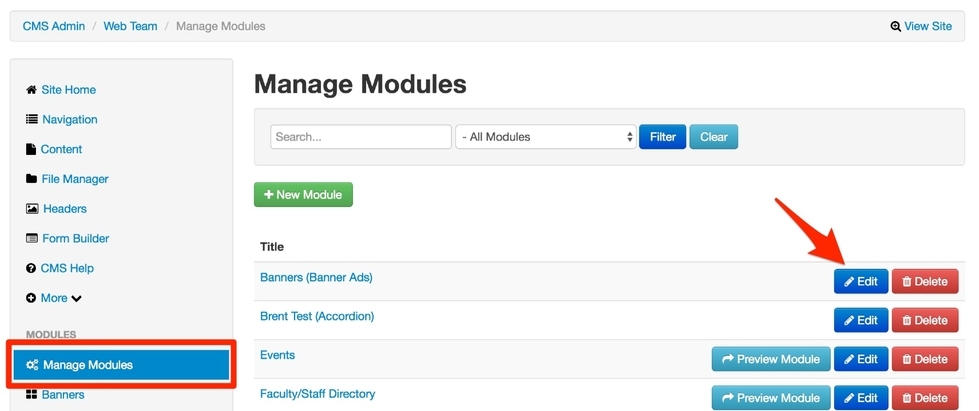 Edit Module Example